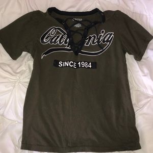 Lace Up T-Shirt